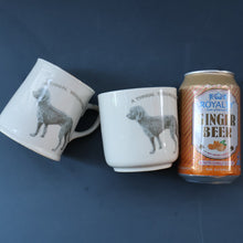 Load image into Gallery viewer, ANTIQUE 1911 Edwardian Mug by Co-operative Wholesale Society Ltd with BEDLINGTON TERRIER Decoration
