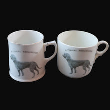 Load image into Gallery viewer, ANTIQUE 1911 Edwardian Mug by Co-operative Wholesale Society Ltd with BEDLINGTON TERRIER Decoration
