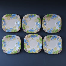 Load image into Gallery viewer, 1930s PARAGON Star Mark Bone China Teaset. Honesty Pattern with Aztec Shape. All Excellent Condition
