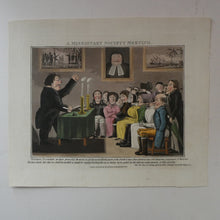 Load image into Gallery viewer, Extremely Rare GEORGIAN Print Entitled "A Missionary Society Meeting". Published 1826
