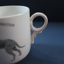 Load image into Gallery viewer, ANTIQUE 1911 Edwardian Mug by Co-operative Wholesale Society Ltd with BEDLINGTON TERRIER Decoration
