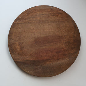 Large Vintage 1960s Teak and Glass Dome Cheese Dish