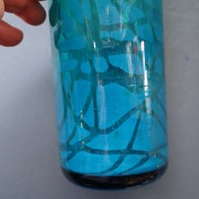 Load image into Gallery viewer, Vintage 1970s MDINA Maltese Glass "Ming Pattern" Slim Bottle Vase. Height 8 3/4 inches
