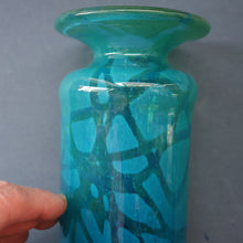 Load image into Gallery viewer, Vintage 1970s MDINA Maltese Glass "Ming Pattern" Slim Bottle Vase. Height 8 3/4 inches
