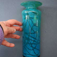 Load image into Gallery viewer, Vintage 1970s MDINA Maltese Glass "Ming Pattern" Slim Bottle Vase. Height 8 3/4 inches
