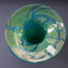 Load image into Gallery viewer, Vintage 1970s MDINA Maltese Glass "Ming Pattern" Slim Bottle Vase. Height 8 3/4 inches

