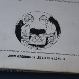 Rare Survivor. 1968 Original WADDINGTONS (after William Fuld) OUIJA BOARD Game. Only Sold for One Year! 