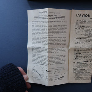 Highly Collectable: 1960 Gilder Model Entitled "L'avion De France".  Le Racer Model. Orange Colour