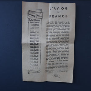 Highly Collectable: 1960 Gilder Model Entitled "L'avion De France".  Le Racer Model. Orange Colour