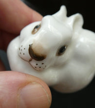 Load image into Gallery viewer, Vintage Lomonosov Soviet USSR Miniature Porcelain Group of White Rabbits
