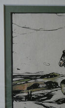 Load image into Gallery viewer, Framed Original Williamm Nicholson Colour Woodcut The Shire Horse FRAMED 1904
