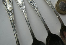 Load image into Gallery viewer, 1901 Edwardian Teaspoons and Silver Sugar Tongs
