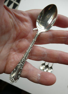 1901 Edwardian Teaspoons and Silver Sugar Tongs