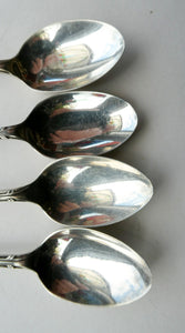 1901 Edwardian Teaspoons and Silver Sugar Tongs