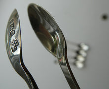 Load image into Gallery viewer, 1901 Edwardian Teaspoons and Silver Sugar Tongs
