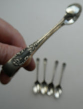 Load image into Gallery viewer, 1901 Edwardian Teaspoons and Silver Sugar Tongs
