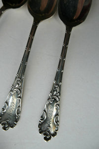 1901 Edwardian Teaspoons and Silver Sugar Tongs