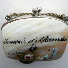 Load image into Gallery viewer, 1930s / 1940s EGYPTIAN Holiday Souvenir. from Alexandria. Mother of Pearl Coin Purse

