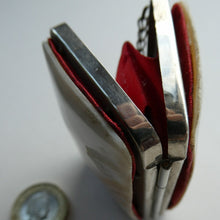 Load image into Gallery viewer, 1930s / 1940s EGYPTIAN Holiday Souvenir. from Alexandria. Mother of Pearl Coin Purse
