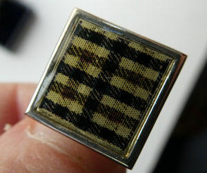 Pre-Loved Pair of AQUASCUTUM Tartan Cufflinks. In original retail box. UNWORN