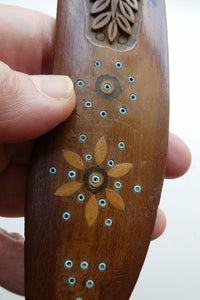Vintage South American Folk Art. Treen Letter Opener or Paper Knife in the form of a Parrot