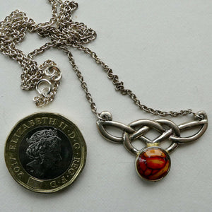 HEATHERGEMS Celtic Style Sterling Silver Pendant 