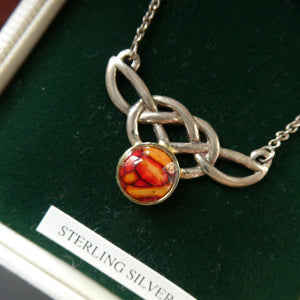HEATHERGEMS Celtic Style Sterling Silver Pendant 