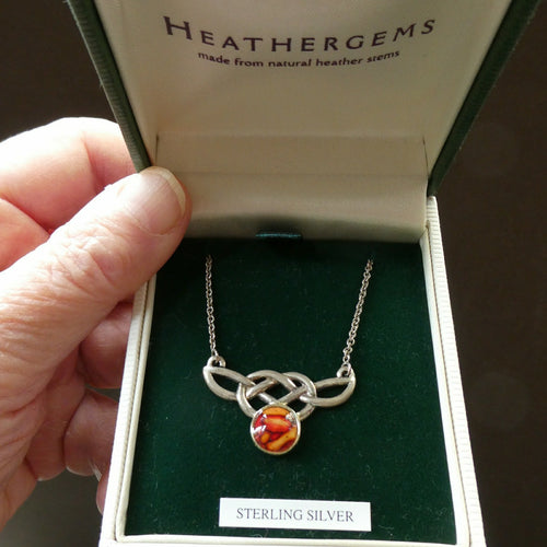HEATHERGEMS Celtic Style Sterling Silver Pendant 