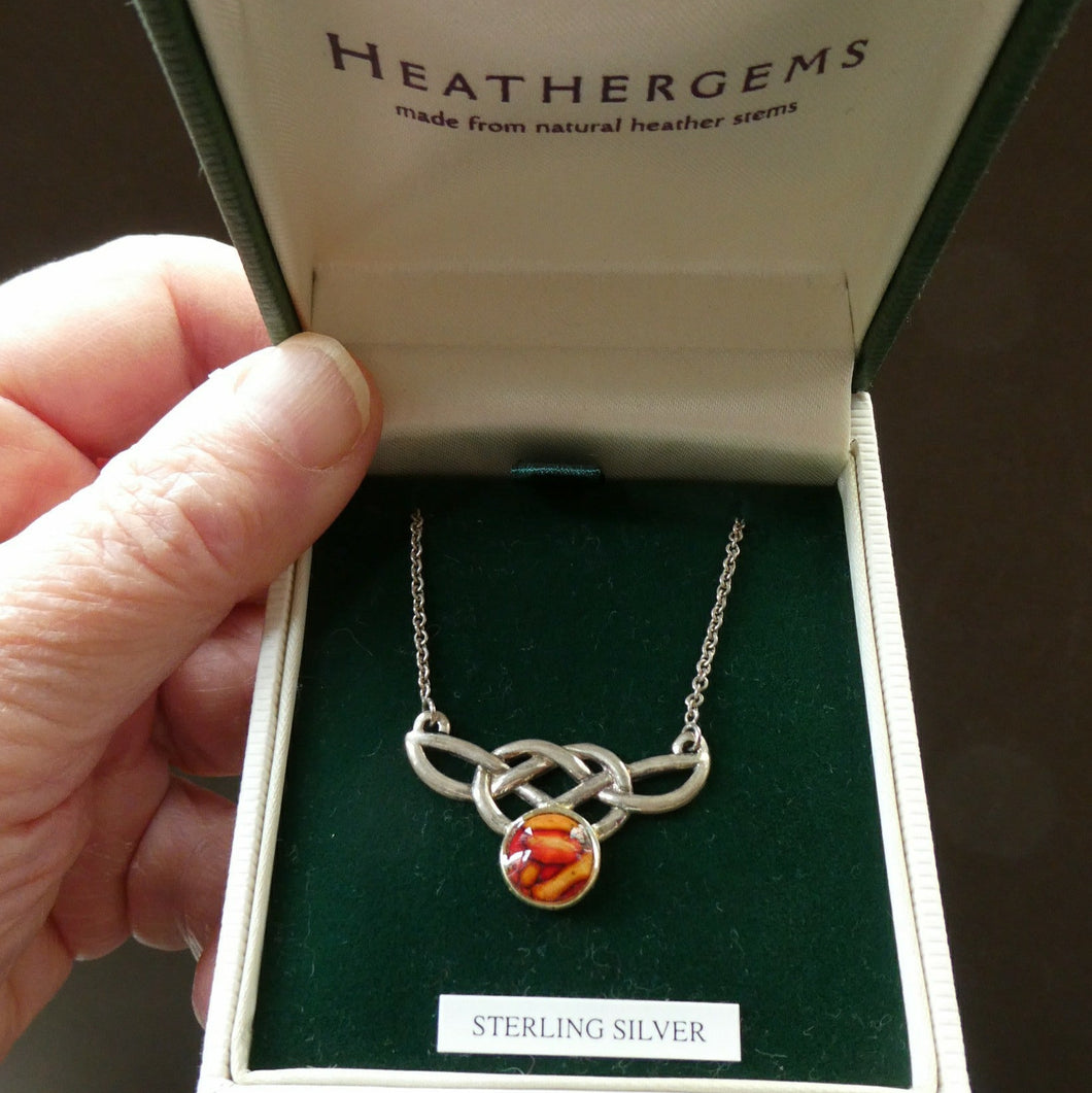 HEATHERGEMS Celtic Style Sterling Silver Pendant 