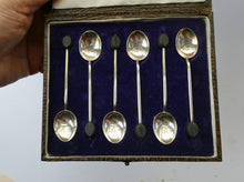 Load image into Gallery viewer, 1930s Boxed Set of Six Silver Hallmarked Coffee Spoons. Wilson &amp; Sharp, Edinburgh
