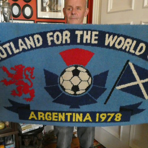1978 World Cup. Scotland Argentia Souvenir Wool Fireside Rug