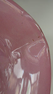 1950s Scottish VASART Glass Tulip Lamp in Pastel Pink and Peppermint Shades. WORKING