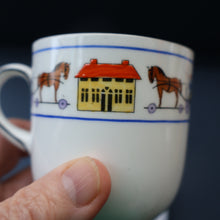 Load image into Gallery viewer, Antique 1920s Nursery Cup and Saucer. Attractive &quot;Noah&#39;s Ark&quot; Pattern by New Chelsea
