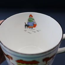 Load image into Gallery viewer, Antique 1920s Nursery Cup and Saucer. Attractive &quot;Noah&#39;s Ark&quot; Pattern by New Chelsea

