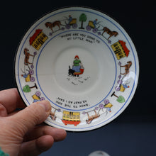 Load image into Gallery viewer, Antique 1920s Nursery Cup and Saucer. Attractive &quot;Noah&#39;s Ark&quot; Pattern by New Chelsea
