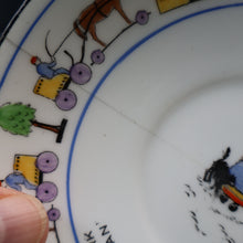 Load image into Gallery viewer, Antique 1920s Nursery Cup and Saucer. Attractive &quot;Noah&#39;s Ark&quot; Pattern by New Chelsea
