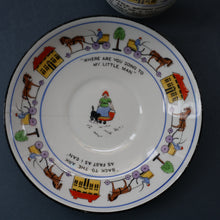Load image into Gallery viewer, Antique 1920s Nursery Cup and Saucer. Attractive &quot;Noah&#39;s Ark&quot; Pattern by New Chelsea
