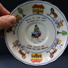 Load image into Gallery viewer, Antique 1920s Nursery Trio. Attractive &quot;Noah&#39;s Ark&quot; Pattern by New Chelsea. Cup, Saucer and Side Plate

