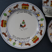Load image into Gallery viewer, Antique 1920s Nursery Trio. Attractive &quot;Noah&#39;s Ark&quot; Pattern by New Chelsea. Cup, Saucer and Side Plate
