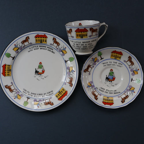 Antique 1920s Nursery Trio. Attractive 