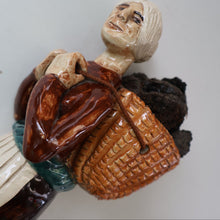 Load image into Gallery viewer, SCOTTISH POTTERY Figurine: Vintage 1970s Isle of Lewis Peat Carrier; Coll Pottery
