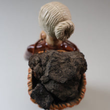 Load image into Gallery viewer, SCOTTISH POTTERY Figurine: Vintage 1970s Isle of Lewis Peat Carrier; Coll Pottery
