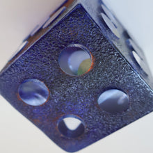 Load image into Gallery viewer, Hard to Source Kosta Boda Blue Glass Dice &quot;Tarning&quot; Sculpture by Kjell Engman Atelier
