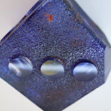 Load image into Gallery viewer, Hard to Source Kosta Boda Blue Glass Dice &quot;Tarning&quot; Sculpture by Kjell Engman Atelier
