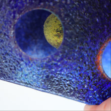 Load image into Gallery viewer, Hard to Source Kosta Boda Blue Glass Dice &quot;Tarning&quot; Sculpture by Kjell Engman Atelier
