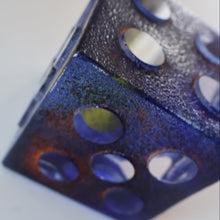 Load image into Gallery viewer, Hard to Source Kosta Boda Blue Glass Dice &quot;Tarning&quot; Sculpture by Kjell Engman Atelier
