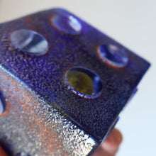 Load image into Gallery viewer, Hard to Source Kosta Boda Blue Glass Dice &quot;Tarning&quot; Sculpture by Kjell Engman Atelier
