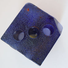 Load image into Gallery viewer, Hard to Source Kosta Boda Blue Glass Dice &quot;Tarning&quot; Sculpture by Kjell Engman Atelier
