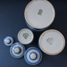 Load image into Gallery viewer, THREE Vintage TG Green CORNISHWARE Lidded Storage Jars. No Lettering
