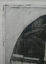 Load image into Gallery viewer, 1899 D.Y. Cameron Pencil Signed Etching of Newgate (from the London Set)
